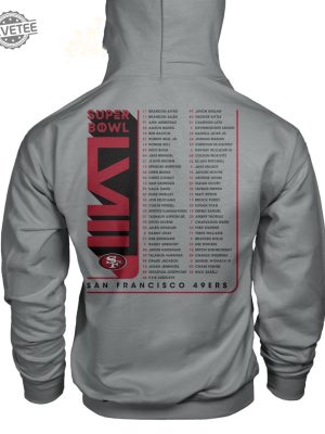 49Ers Nfc Super Bowl Lviii Hoodie Unique Super Bowl 2023 49Ers Tshirts Vintage 49Ers Nfc West Champions Shirt revetee 2