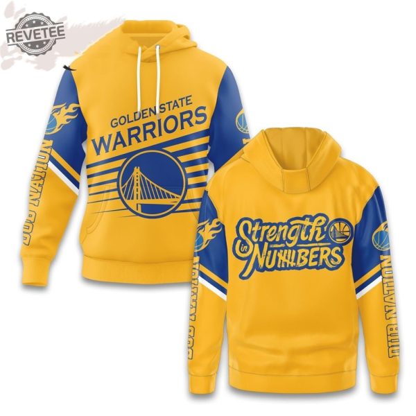 Warriors Dub Nation Strength Numbers Hoodie Unique Warriors Dub Nation Strength Numbers Shirt 3D All Over Printed revetee 1