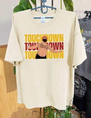 Chiefs Touchdown Shirt Funny Jason Kelce No Shirt Tshirt Kansas City Hoodie Kc Over Heart Sweatshirt Football Shirt giftyzy 2