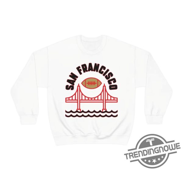 San Francisco Football Sweatshirt Vintage Sf Shirt Hoodie Golden Gate Sweater Cute Game Day T Shirt 49Ers Nfc Championship Shirt trendingnowe 1