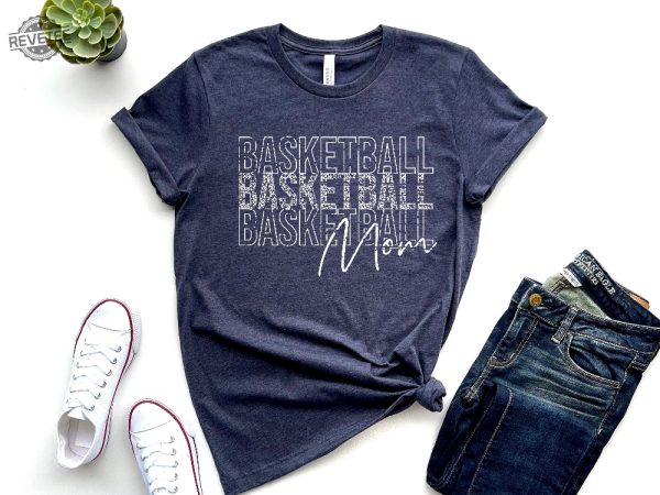 Basketball Mom Shirt Basketball Mom Gift New Mom Shirt Mother Day Shirt Cute Mom Gift Funny Mom Gift Gift For Her Game Day T Shirt Unique revetee 2 1