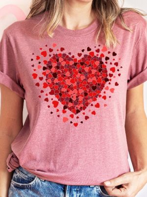 3D Hearts Valentines Day Shirt Valentines Day Shirts For Woman Heart Shirt Cute Valentine Shirt Valentines Day Gift Cheetah Valentines Unique revetee 4