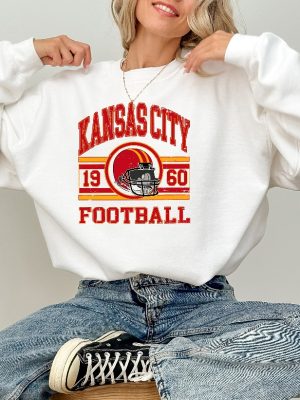 Vintage Kansas City Chiefs Sweatshirt Shirt Trendy Kansas City Football Shirt Chief Football Shirt Vintage Kansas City Chiefs Sweatshirt Unique revetee 3