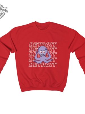 Detroit Sweatshirt Unisex Sweatshirt Detroit Sweatshirt Detroit Red Wings Sweatshirt Detroit Red Wings Hoodie Red Wings Octopus Red Wings Open House revetee 3