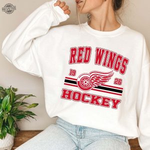 Vintage 90S Detroit Red Wings Shirt Detroit Red Wings Sweatshirt Detroit Red Wings Hoodie Red Wings Octopus Red Wings Open House revetee 3