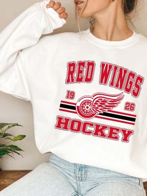 Vintage 90S Detroit Red Wings Shirt Detroit Red Wings Sweatshirt Detroit Red Wings Hoodie Red Wings Octopus Red Wings Open House revetee 3