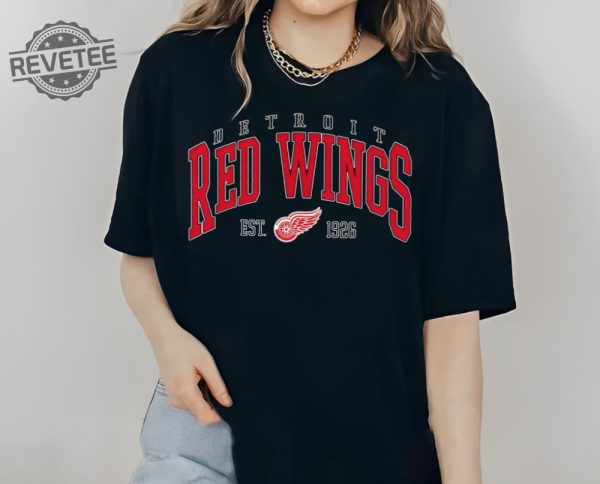 Vintage Detroit Red Wings Sweatshirt Red Wings Tee Detroit Red Wings Sweatshirt Detroit Red Wings Hoodie Red Wings Octopus Red Wings Open House revetee 1