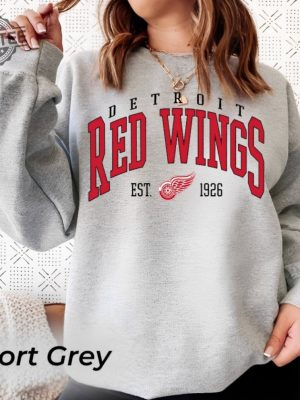 Vintage Detroit Red Wings Sweatshirt Red Wings Tee Detroit Red Wings Sweatshirt Detroit Red Wings Hoodie Red Wings Octopus Red Wings Open House revetee 3