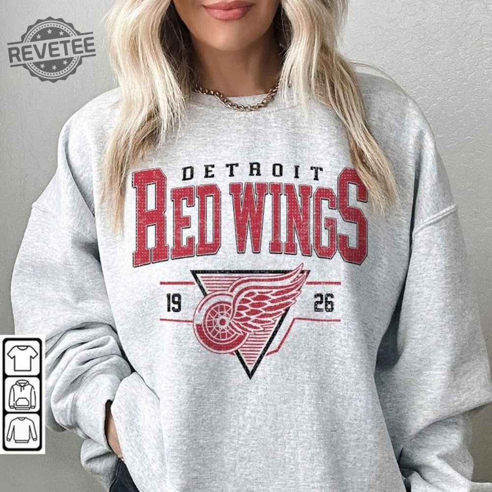 Vintage 90S Detroit Red Wings Shirt Detroit Red Wings Sweatshirt Detroit Red Wings Hoodie Red Wings Octopus Red Wings Open House