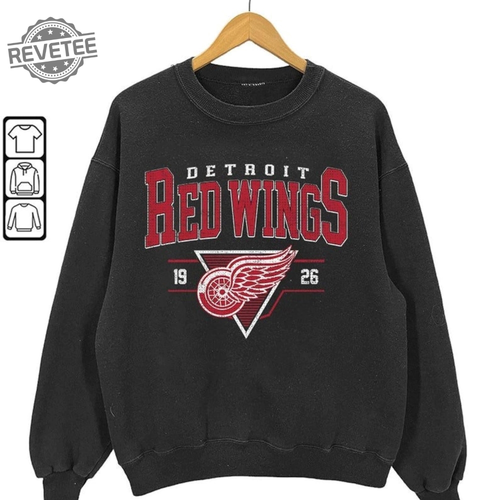 Vintage 90S Detroit Red Wings Shirt Detroit Red Wings Sweatshirt