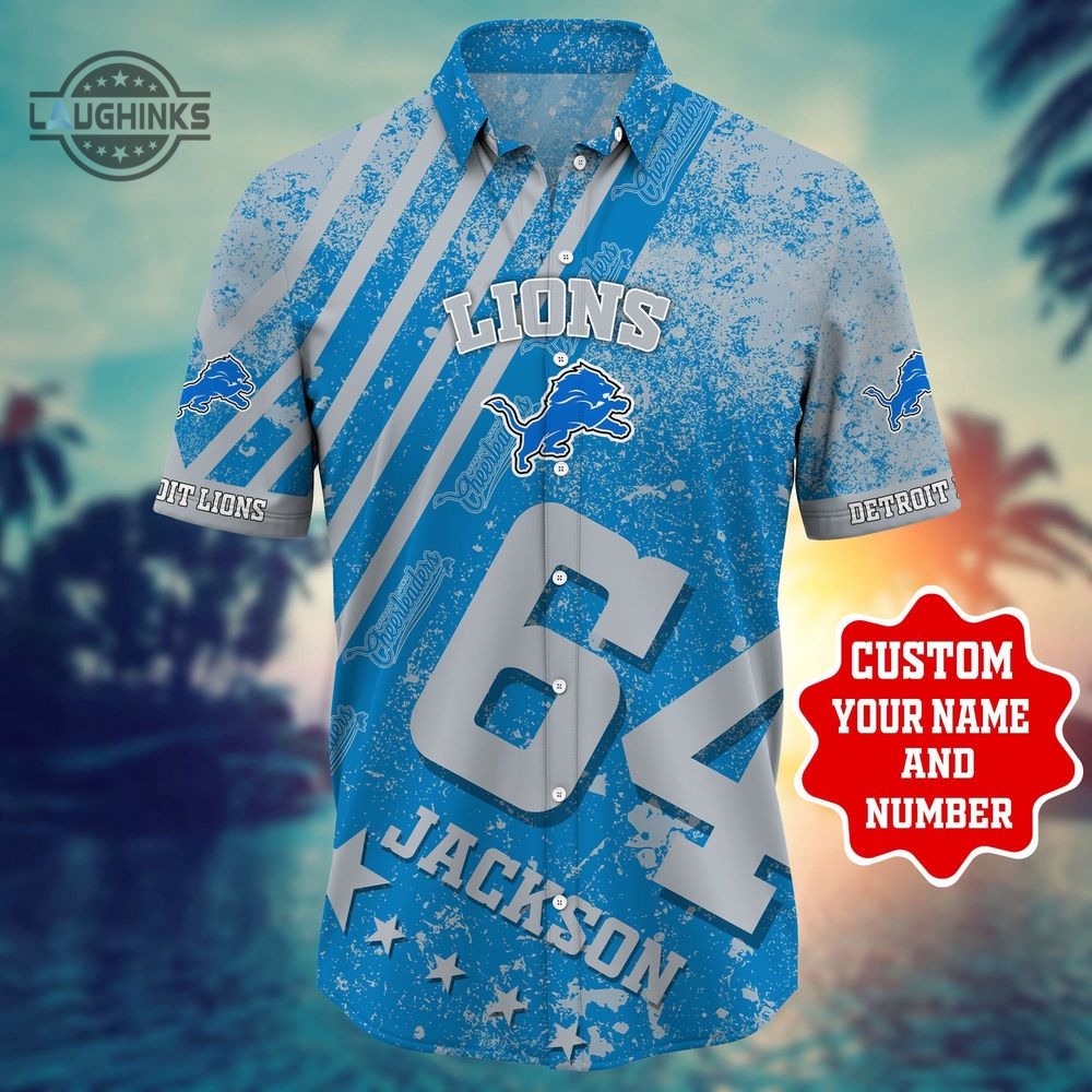 Detroit Lions Nflpersonalized Hawaii Shirt Style Hot Trending Football Button Up Shirt And Shorts Dan Campbell Gift