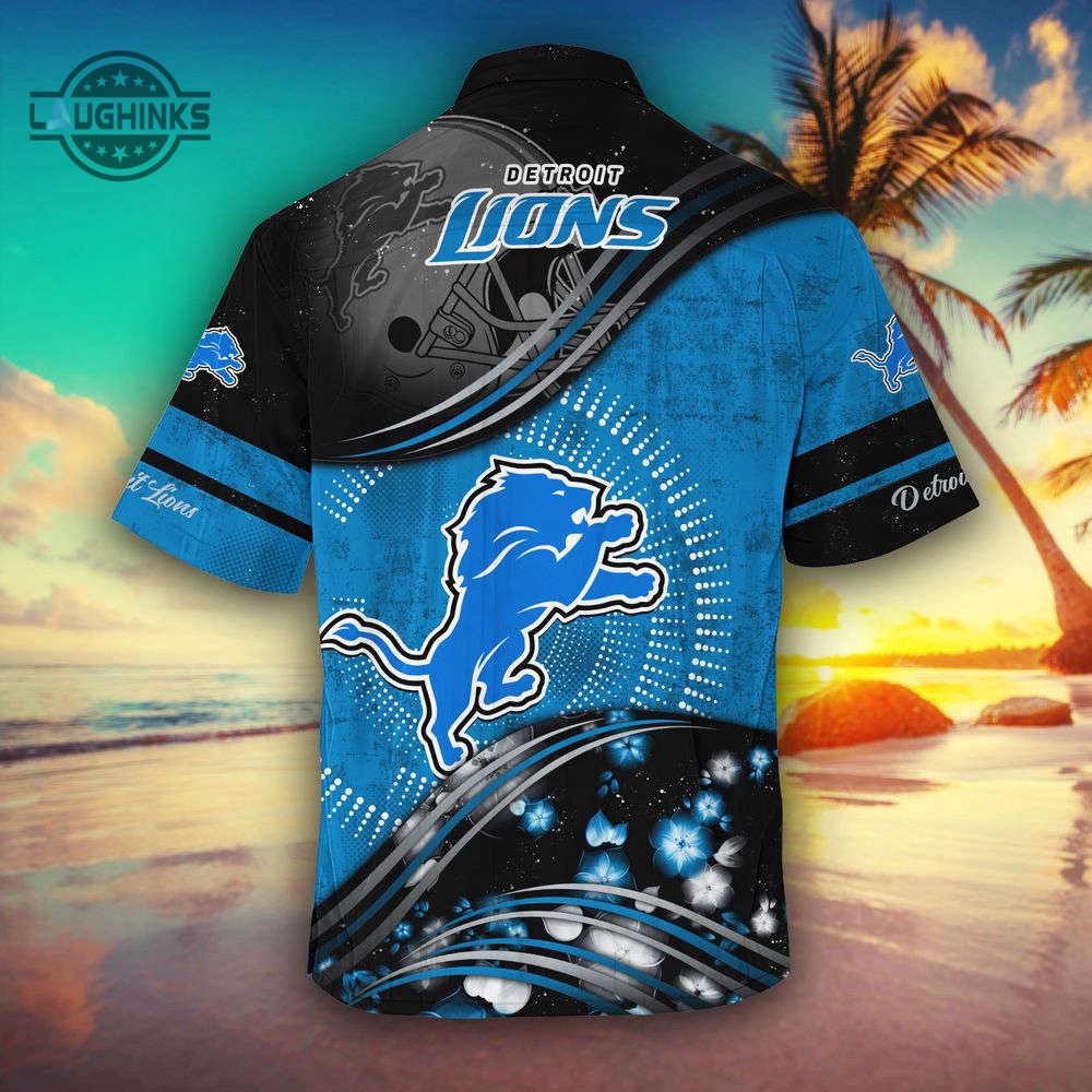 Detroit Lions Nflsummer Hawaii Shirt New Collection For This Season Football Button Up Shirt And Shorts Dan Campbell Gift