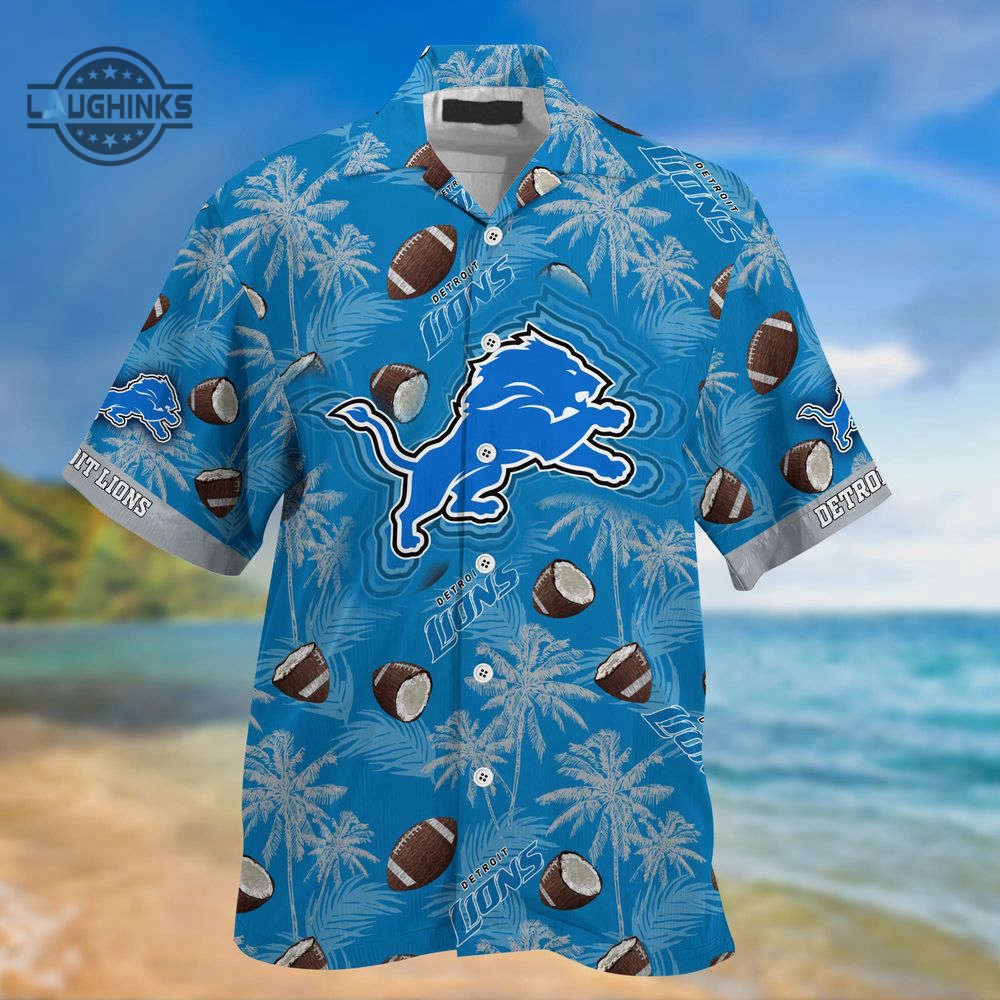 Detroit Lions Nflhawaii Shirt New Gift For Summer Football Button Up Shirt And Shorts Dan Campbell Gift