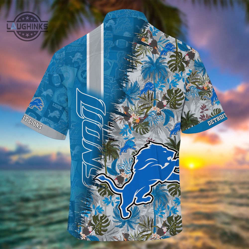 Detroit Lions Nflsummer Hawaii Shirt And Shorts For Your Loved Ones Football Button Up Shirt And Shorts Dan Campbell Gift