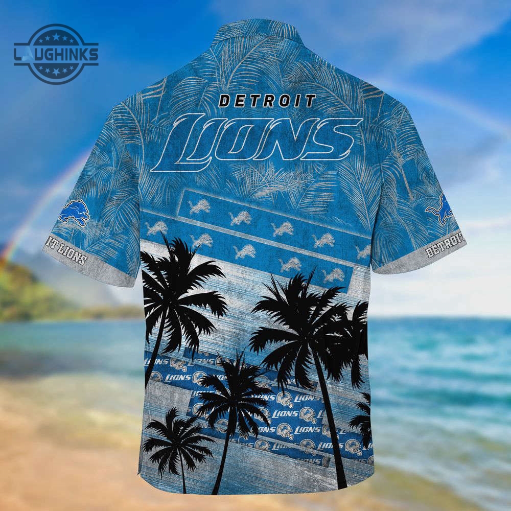 Detroit Lions Nfltrending Summer Hawaii Shirt For Sports Fans Football Button Up Shirt And Shorts Dan Campbell Gift