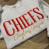 taylor swift chiefs gear custom taylors version kansas city chiefs embroidered crewneck t shirt sweatshirt hoodie nfl football super bowl game day 2024 tshirt laughinks 1