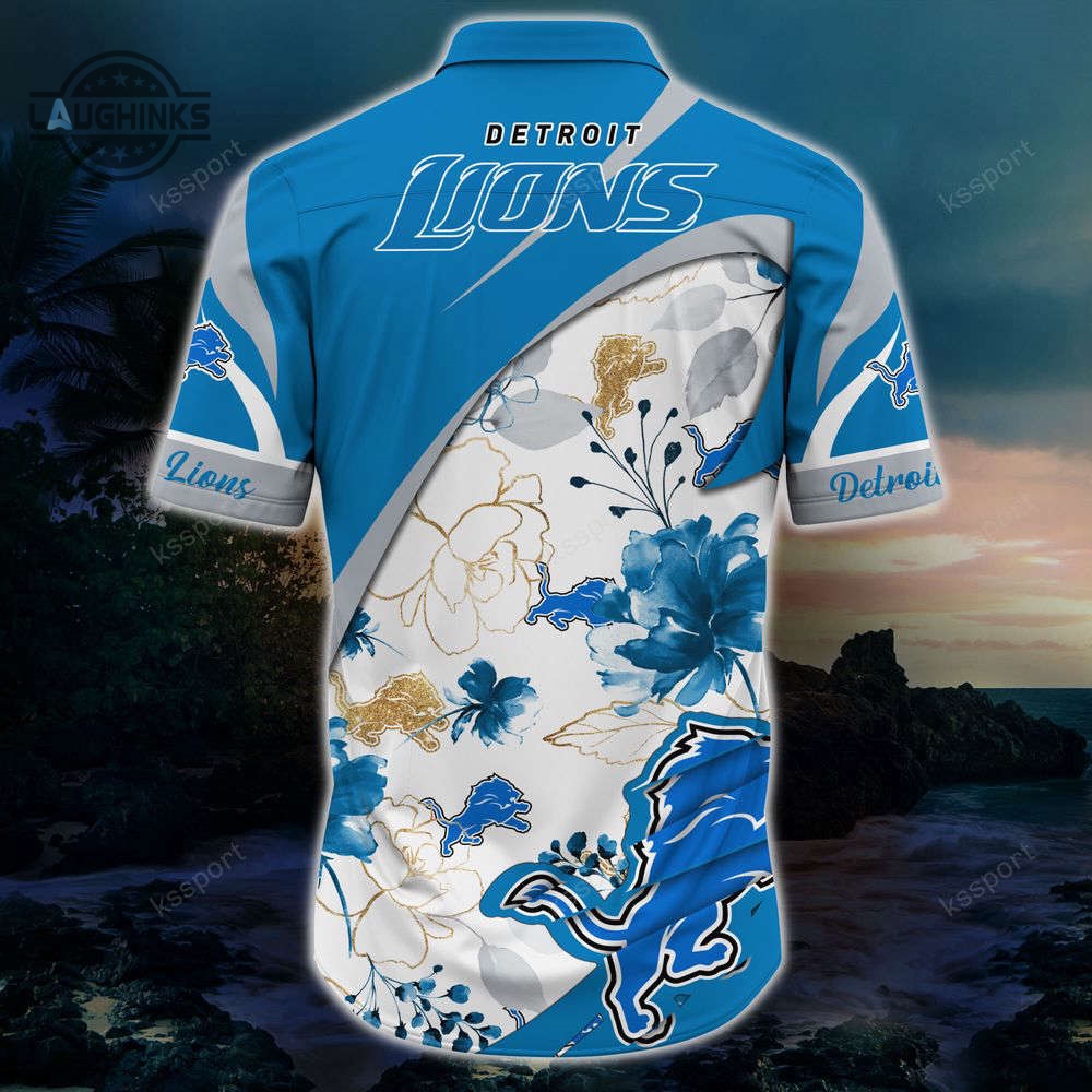 Detroit Lions Nflspecial Hawaii Shirt New Arrivals Summer 2023 Unisex Shirt For Fan Football Button Up Shirt And Shorts Dan Campbell Gift