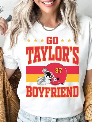 Go Taylors Boyfriend Shirt Swift Kelce Shirt In My Chiefs Era Shirt Taylor Swift Misfits Shirt Super Bowl Taylors Version Unique revetee 2