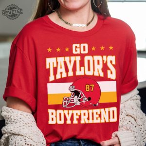 Go Taylors Boyfriend Shirt Swift Kelce Shirt In My Chiefs Era Shirt Taylor Swift Misfits Shirt Super Bowl Taylors Version Unique revetee 3
