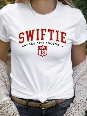 Swiftie Fans Shirt Swiftie Football T Shirt Kansas City Football Tee In My Chiefs Era Shirt Taylor Swift Misfits Shirt Super Bowl Taylors Version Unique revetee 5