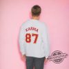 Karma Is My Boyfriend Sweatshirt Karma 87 Shirt Super Bowl Kelce Taylor Swift Chiefs Eras Tour Sweatshirt trendingnowe 2