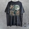 Three Raccoons Vintage Graphic Shirt Retro Raccoon Moon Tshirt Raccoon Lovers Funny Raccon Hoodie Oversized Washed Sweatshirt Raccoon Gifts giftyzy 3