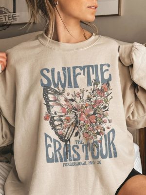 Custom Swiftie Shirt Taylor Swift Shirt The Eras Tour Shirt Retro Floral Butterfly Shirt Taylor Swift Super Bowl Party Taylor Swift Super Bowl Shirt Unique revetee 2