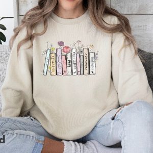 Albums As Books Shirt Trendy Aesthetic For Book Lovers Crewneck Shirt Folk Music Shirt Country Music Shirt Rack Music Shirt Book Lover Unique revetee 5