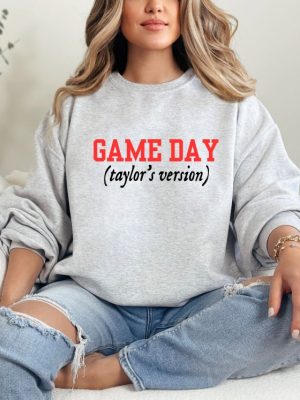 Game Day Tays Version Graphic Tshirt Or Sweatshirt Game Day Taylor Swift Super Bowl Party Taylor Swift Super Bowl Shirt Unique revetee 2