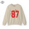 Karma Is The Guy On The Chiefs Sweatshirt Swift Kelce Sweatshirt Football Swiftie Taylor Swift Super Bowl Party Taylor Swift Super Bowl Shirt Unique revetee 4