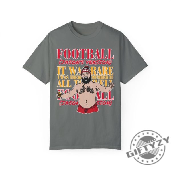 Jason Kelcee Shirtless Tshirt Kelce Shirtless Hoodie Football Vintage Philadelphia Jason Sweatshirt Kansas City Football Funny Football Shirt giftyzy 3