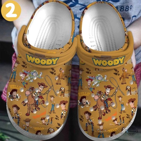 woody crocs disney cartoon toy story woody clogs shoes all over printed buzz lightyear toy story cowboy character crocs slippers mens womens laughinks 2