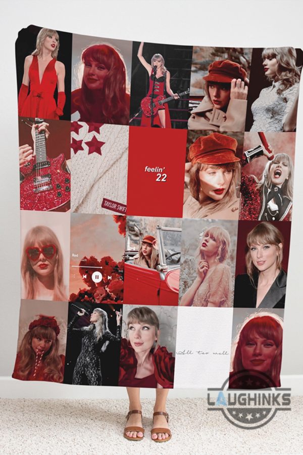 red taylor swift blanket fleece sherpa throw cozy plush taylors version red collage blankets room decoration gift for swifties feeling 22 in my red era laughinks 1