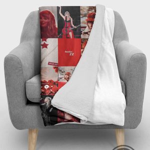 red taylor swift blanket fleece sherpa throw cozy plush taylors version red collage blankets room decoration gift for swifties feeling 22 in my red era laughinks 4