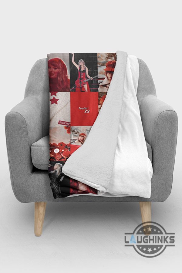 red taylor swift blanket fleece sherpa throw cozy plush taylors version red collage blankets room decoration gift for swifties feeling 22 in my red era laughinks 4