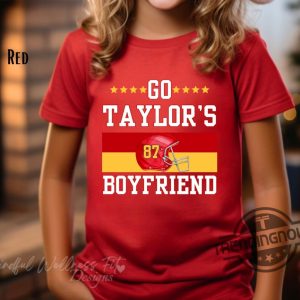 Kids Go Taylors Boyfriend Shirt Swift And Kelce 87 Shirt Youth Swiftie Football Shirt Kids Chiefs Swiftie Shirt Swiftie For Life trendingnowe 2