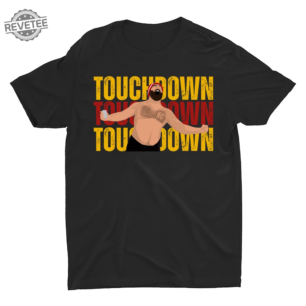 Chiefs Touchdown Jason Kelce Shirtless Shirt Kansas City Kc Over Heart  Lets Go Chiefs Tee Super Bowl Kansas City Chiefs Unique