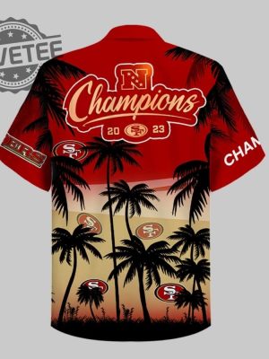 Sf 49Ers Champions Nfc 2023 Hawaiian Shirt Unique Nfc Champions Super Bowl Champions 49Ers Super Bowl Appearances revetee 3