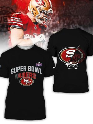 Sf 49Ers Super Bowl Lviii 2024 All Over Printed Hoodie Unique Nfc Champions Super Bowl Champions 49Ers Super Bowl Appearances revetee 2