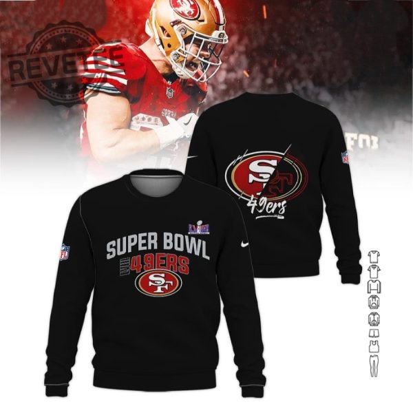 Sf 49Ers Super Bowl Lviii 2024 All Over Printed Hoodie Unique Nfc Champions Super Bowl Champions 49Ers Super Bowl Appearances revetee 3