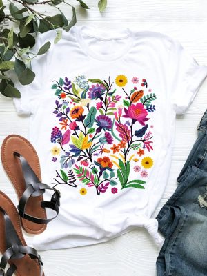 Wildflower Tshirt Wild Flowers Shirt Floral T Shirt Flower Shirt Gift For Women Ladies Shirts Best Friend Gift Shirt Nature Lover Shirt Unique revetee 2