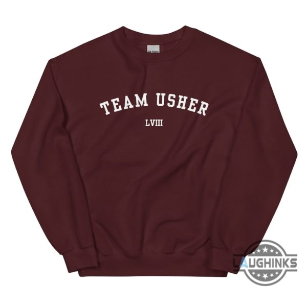 usher super bowl shirt sweatshirt hoodie mens womens kids team usher halftime show sweater usher crewneck superbowl funny tee shirts gift for fans laughinks 2