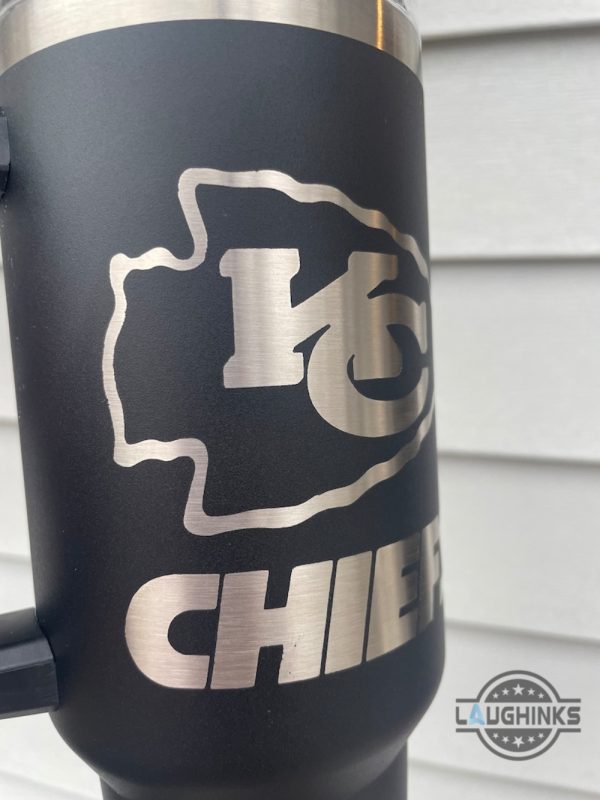 kansas city chiefs tumbler 40 oz kc chiefs football quencher 40oz stanley tumbler dupe nfl super bowl chiefs logo engraved stainless steel travel cups laughinks 2