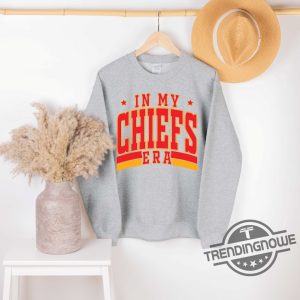 In My Chiefs Era Travis Kelce Sweatshirt Football Chiefs Shirt Travis Kelce Swift Shirt Travis Kelce Football Nfl Shirt trendingnowe 1