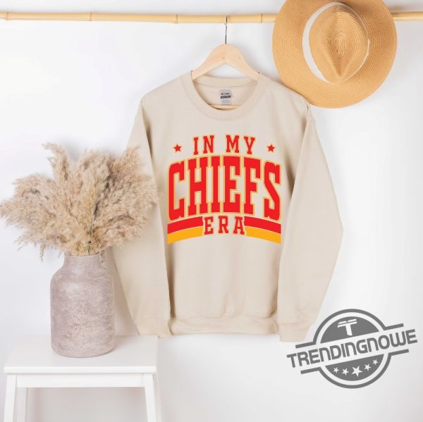 In My Chiefs Era Travis Kelce Sweatshirt Football Chiefs Shirt Travis Kelce Swift Shirt Travis Kelce Football Nfl Shirt trendingnowe 3