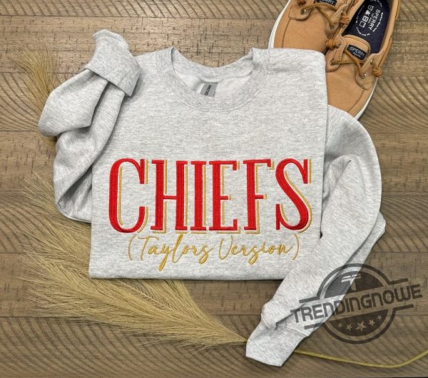 Chiefs Taylors Version Embroidered Shirt In My Chiefs Era Travis Kelce Embroidered Sweatshirt Chiefs Shirt Travis Kelce Swift Shirt trendingnowe 1