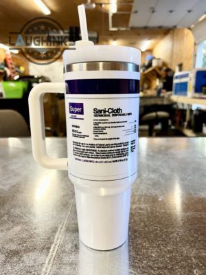 hospital wipes tumbler 40oz thirst quencher stanley tumbler dupe 40 oz stainless steel travel cups with handle and straw laughinks 1 1