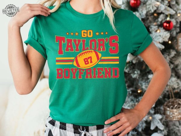Go Taylors Boyfriend Shirt Funny Football Shirt Vintage Football Shirt Crewneck Football Shirt Go Taylors Boyfriend Svg Unique revetee 3