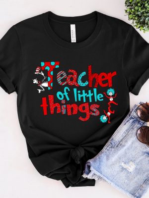 Teacher Of Little Things Shirt Gift For Teacher Cat In Hat Shirt Teacher National Read Across America Shirt Reading Lover Shirt Unique revetee 2