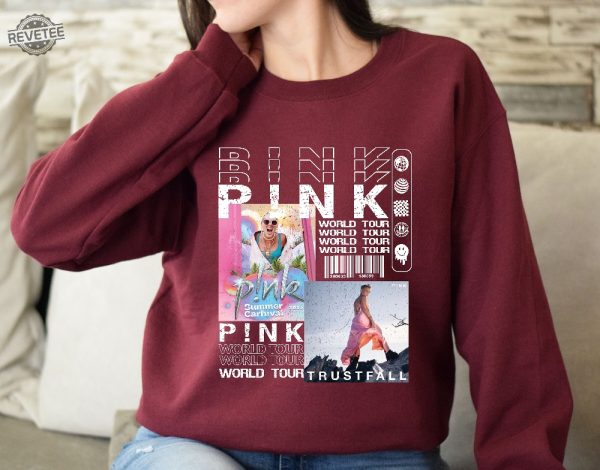 Pnk Pink Singer Summer Carnival 2024 Tour Tshirt Trustfall Album Shirt P Nk Tour 2023 P Nk Songs P Nk Summer Carnival 2024 Unique revetee 1